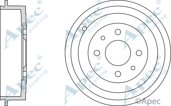 APEC DRM9163 - Brake Drum car-mod.net