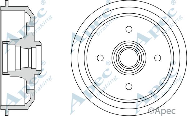 APEC DRM9116 - Brake Drum car-mod.net