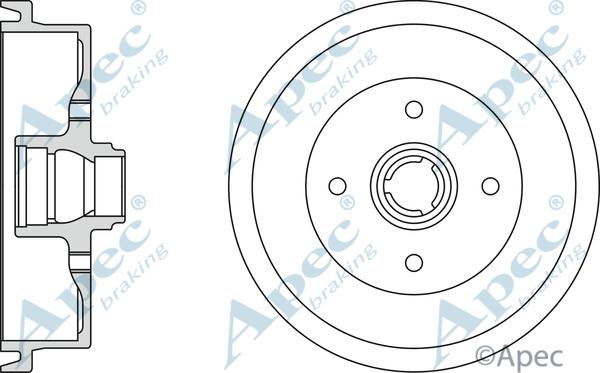 APEC DRM9117 - Brake Drum car-mod.net