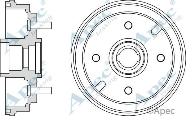 APEC DRM9173 - Brake Drum car-mod.net