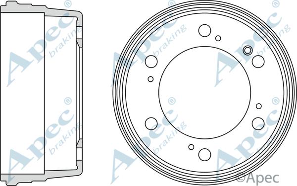 APEC DRM9801 - Brake Drum car-mod.net