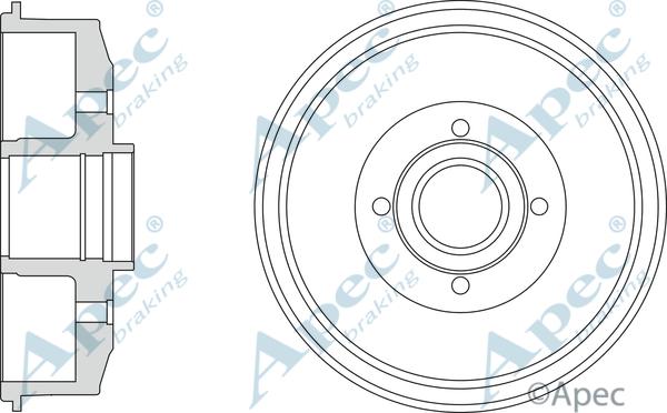 APEC DRM9209 - Brake Drum car-mod.net