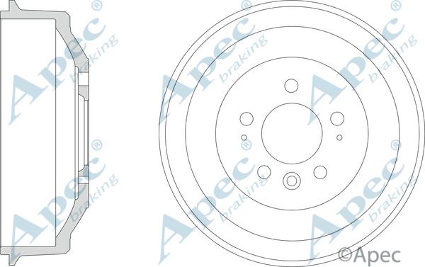 APEC DRM9207 - Brake Drum car-mod.net