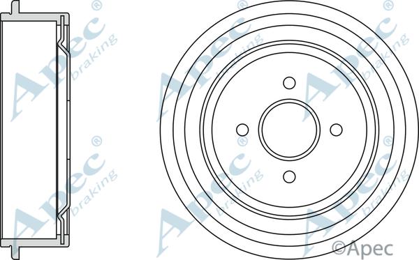 APEC DRM9704 - Brake Drum car-mod.net