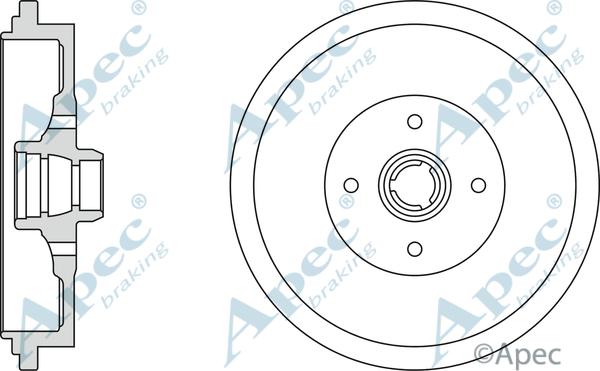APEC DRM9702 - Brake Drum car-mod.net