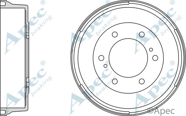 APEC DRM9715 - Brake Drum car-mod.net