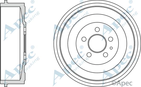 APEC DRM9710 - Brake Drum car-mod.net