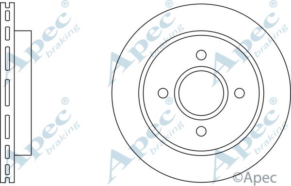 APEC DSK534 - Brake Disc car-mod.net
