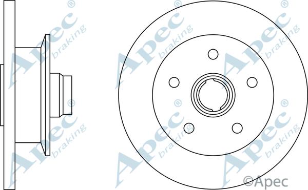 APEC DSK610 - Brake Disc car-mod.net