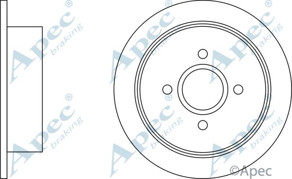 APEC DSK635 - Brake Disc car-mod.net
