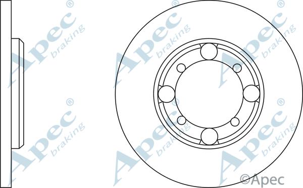APEC DSK166 - Brake Disc car-mod.net