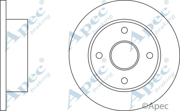 APEC DSK104 - Brake Disc car-mod.net