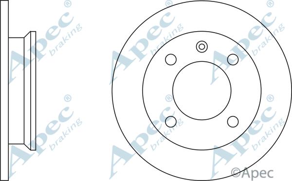 APEC DSK134 - Brake Disc car-mod.net