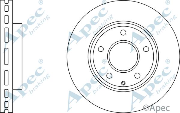 APEC DSK3044 - Brake Disc car-mod.net