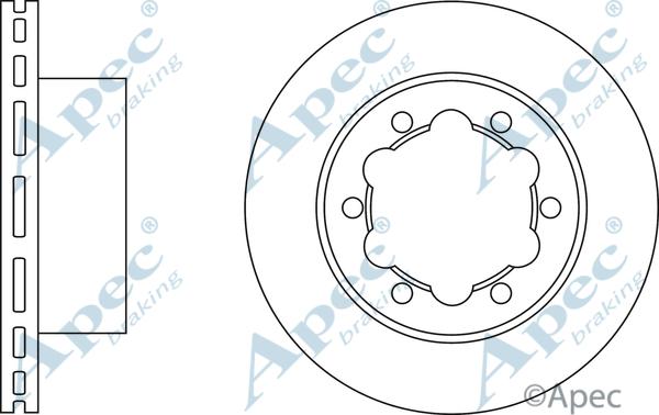 APEC DSK2450 - Brake Disc car-mod.net
