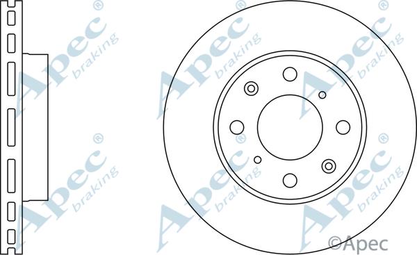 APEC DSK240 - Brake Disc car-mod.net