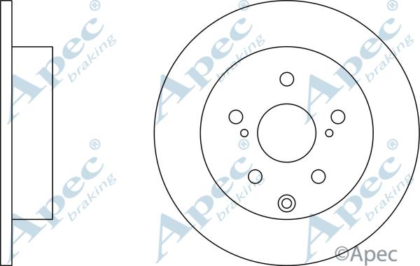 APEC DSK2524 - Brake Disc car-mod.net