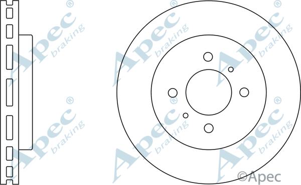 APEC DSK2064 - Brake Disc car-mod.net