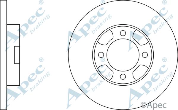 APEC DSK203 - Brake Disc car-mod.net