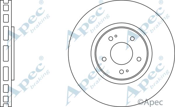 APEC DSK2076 - Brake Disc car-mod.net