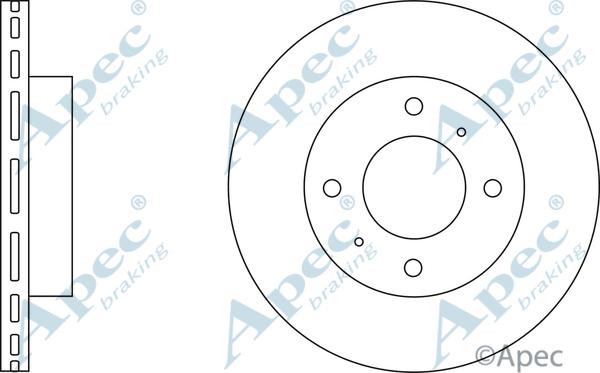 APEC DSK212 - Brake Disc car-mod.net