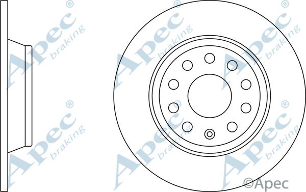 APEC DSK2820 - Brake Disc car-mod.net