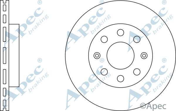 APEC DSK2252 - Brake Disc car-mod.net