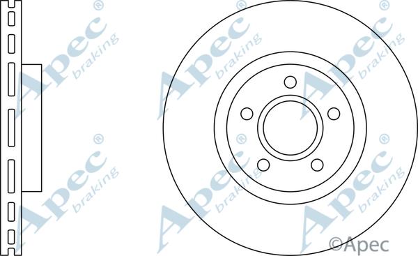 APEC DSK2210 - Brake Disc car-mod.net