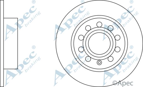 APEC DSK2221 - Brake Disc car-mod.net