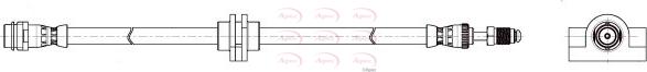 APEC HOS4451 - Brake Hose car-mod.net