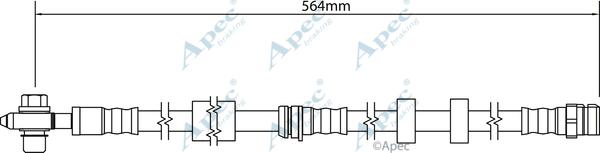 APEC HOS4293 - Brake Hose car-mod.net