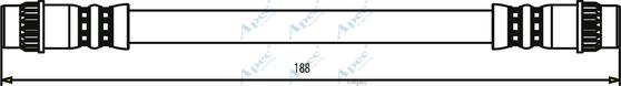 APEC HOS3464 - Brake Hose car-mod.net