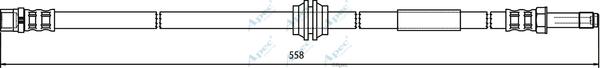 APEC HOS3600 - Brake Hose car-mod.net