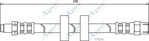 APEC HOS3051 - Brake Hose car-mod.net