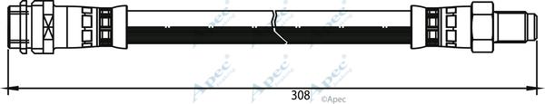 APEC HOS3804 - Brake Hose car-mod.net