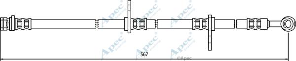 APEC HOS3319 - Brake Hose car-mod.net