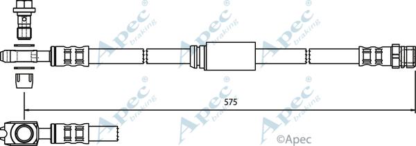 APEC HOS3757 - Brake Hose car-mod.net