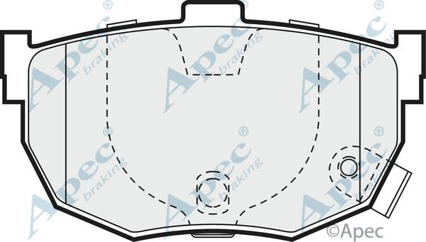 APEC PAD999 - Brake Pad Set, disc brake car-mod.net