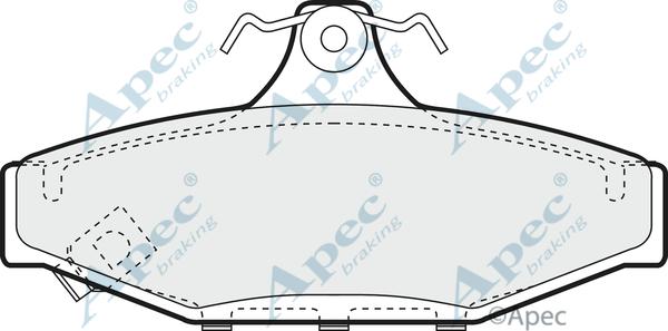 APEC PAD958 - Brake Pad Set, disc brake car-mod.net