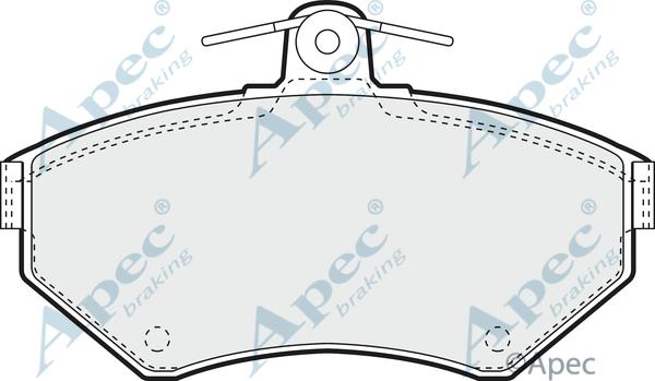 APEC PAD961 - Brake Pad Set, disc brake car-mod.net