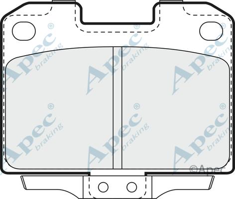 APEC PAD916 - Brake Pad Set, disc brake car-mod.net