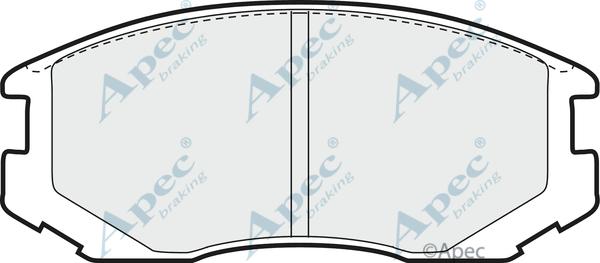 APEC PAD913 - Brake Pad Set, disc brake car-mod.net