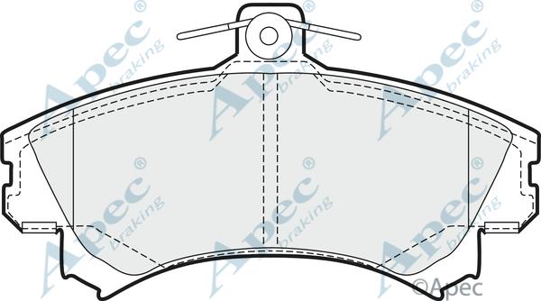 APEC PAD912 - Brake Pad Set, disc brake car-mod.net