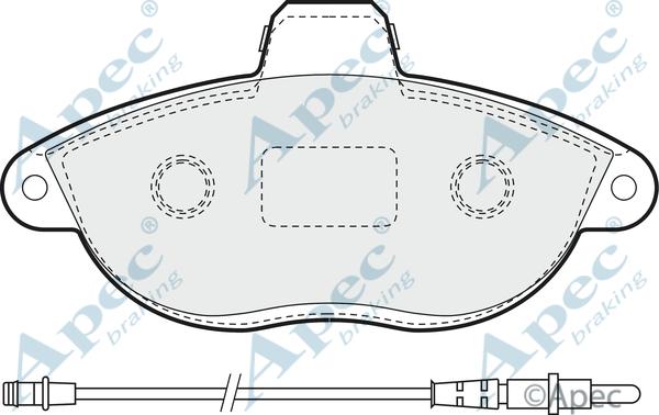 APEC PAD935 - Brake Pad Set, disc brake car-mod.net