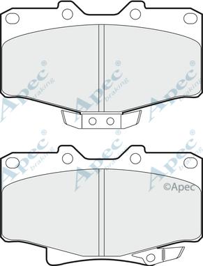 APEC PAD926 - Brake Pad Set, disc brake car-mod.net