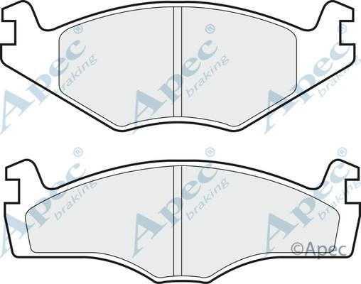APEC PAD435 - Brake Pad Set, disc brake car-mod.net