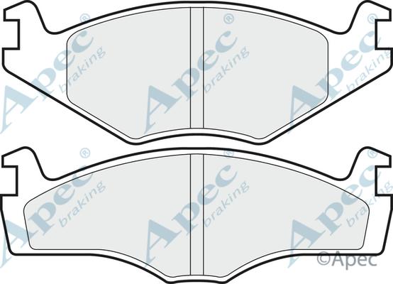 APEC PAD438 - Brake Pad Set, disc brake car-mod.net