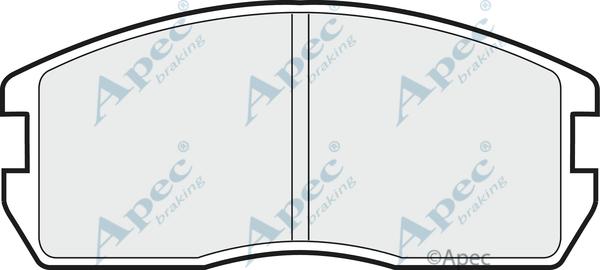 APEC PAD437 - Brake Pad Set, disc brake car-mod.net