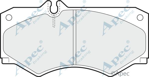 APEC PAD420 - Brake Pad Set, disc brake car-mod.net