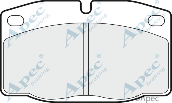 APEC PAD428 - Brake Pad Set, disc brake car-mod.net